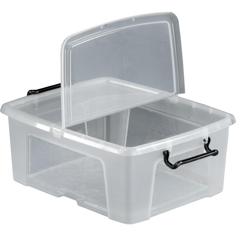 Plastic Container with Hinged Folding Lid 24L