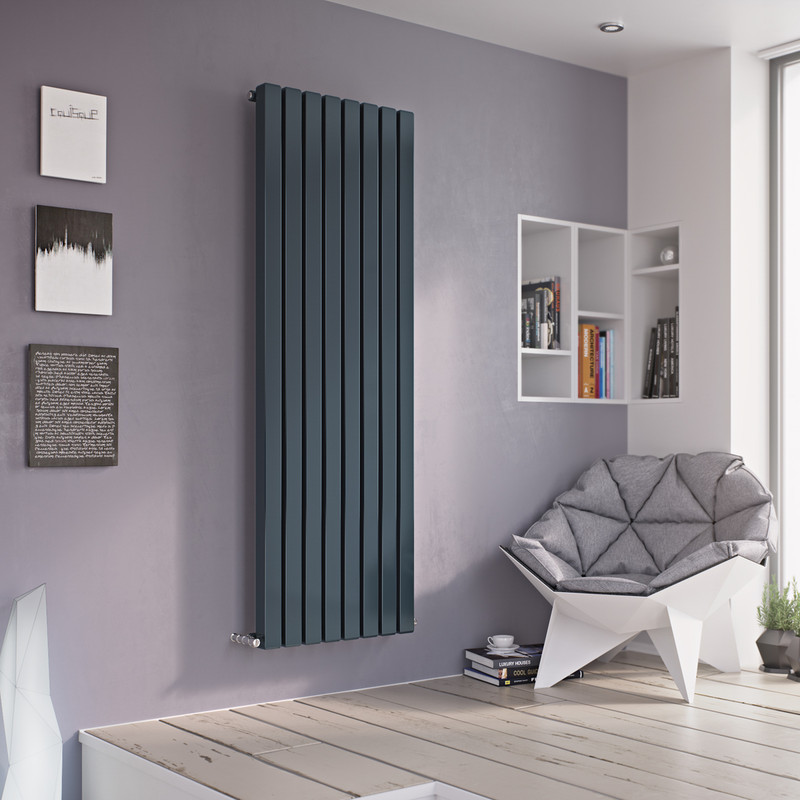 Ximax Buckingham Square Tube Designer Radiator 1800 x 585mm 6198Btu Anthracite