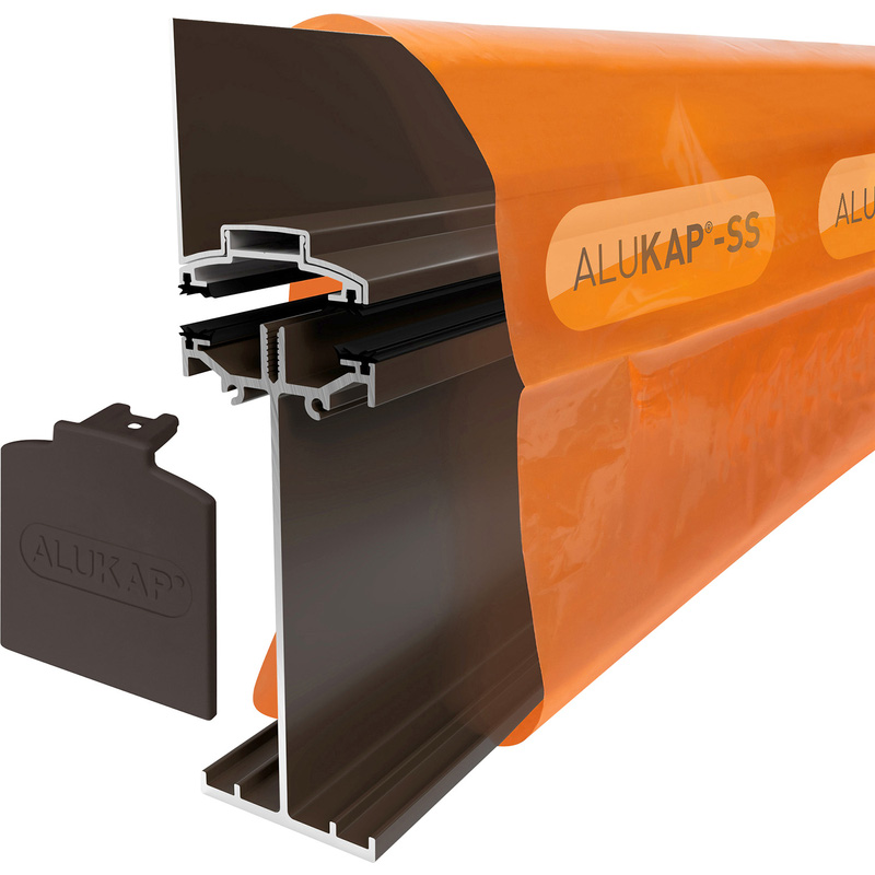 Alukap-SS High Span Wall Bar Brown 2.4m