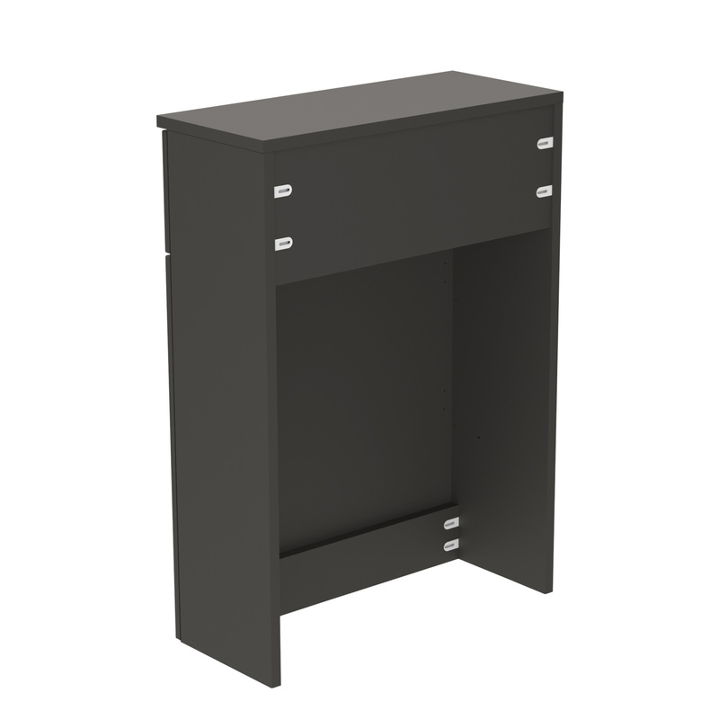 Newland WC Unit and Worktop Midnight Mist 600mm