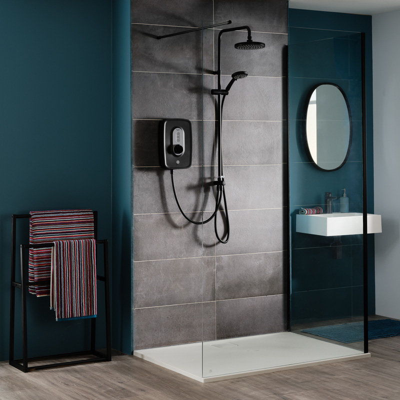 Triton Asta DuElec Electric Shower Black 9.5kW