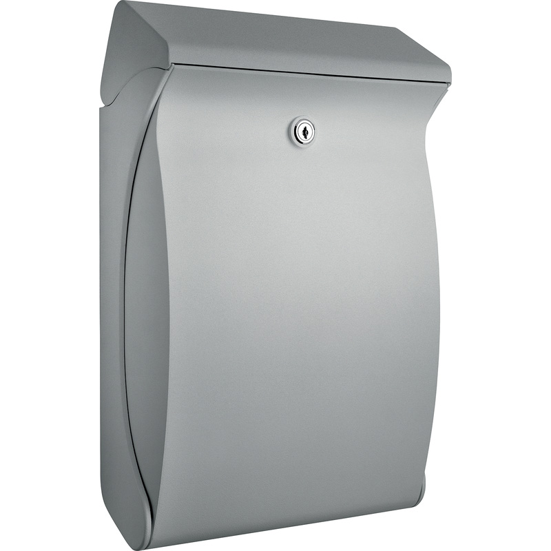 Burg-Wachter Swing Polymer Post Box Silver