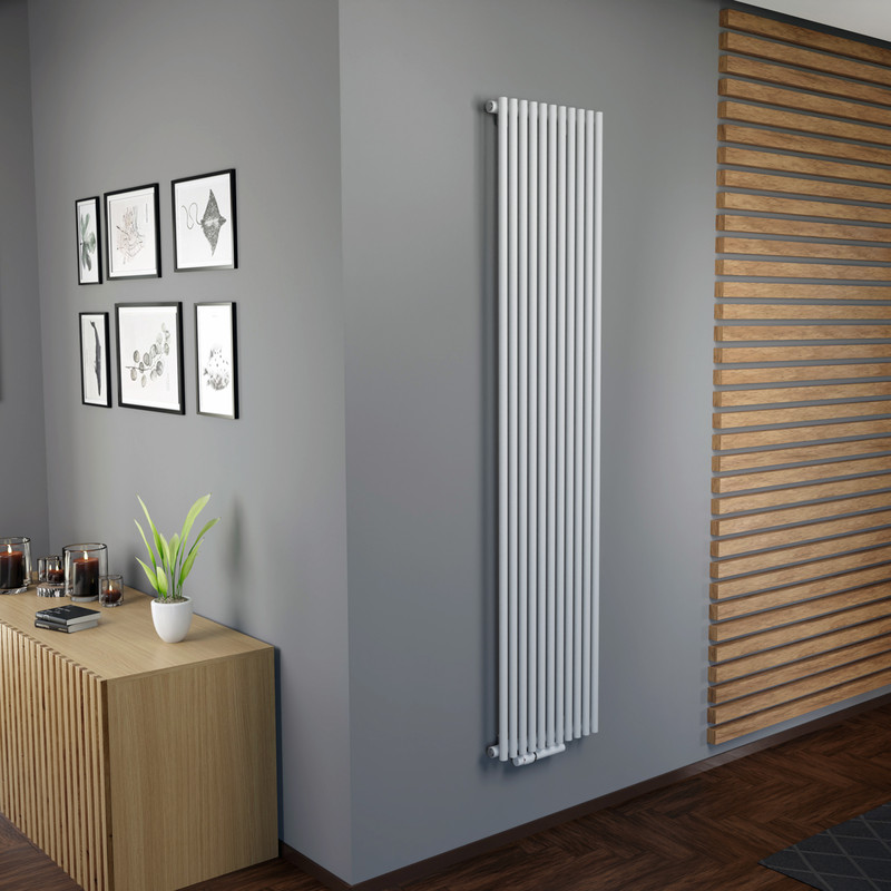 Ximax Kingston Vertical Designer Radiator 1800 x 400mm 2713Btu White