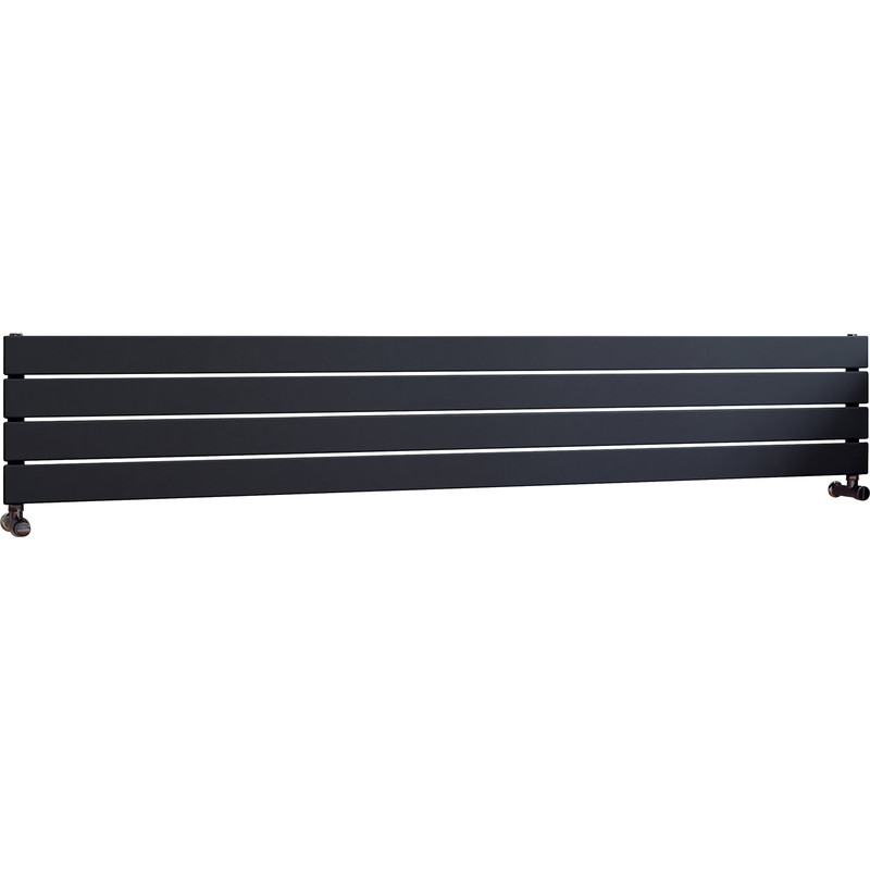 Ximax Oxford Single Horizontal Designer Radiator 295 x 1800mm 2075Btu Anthracite