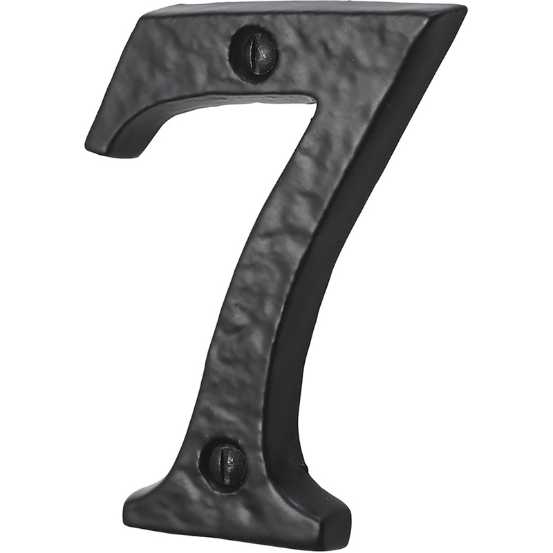 Old Hill Ironworks Door Numeral Number 7