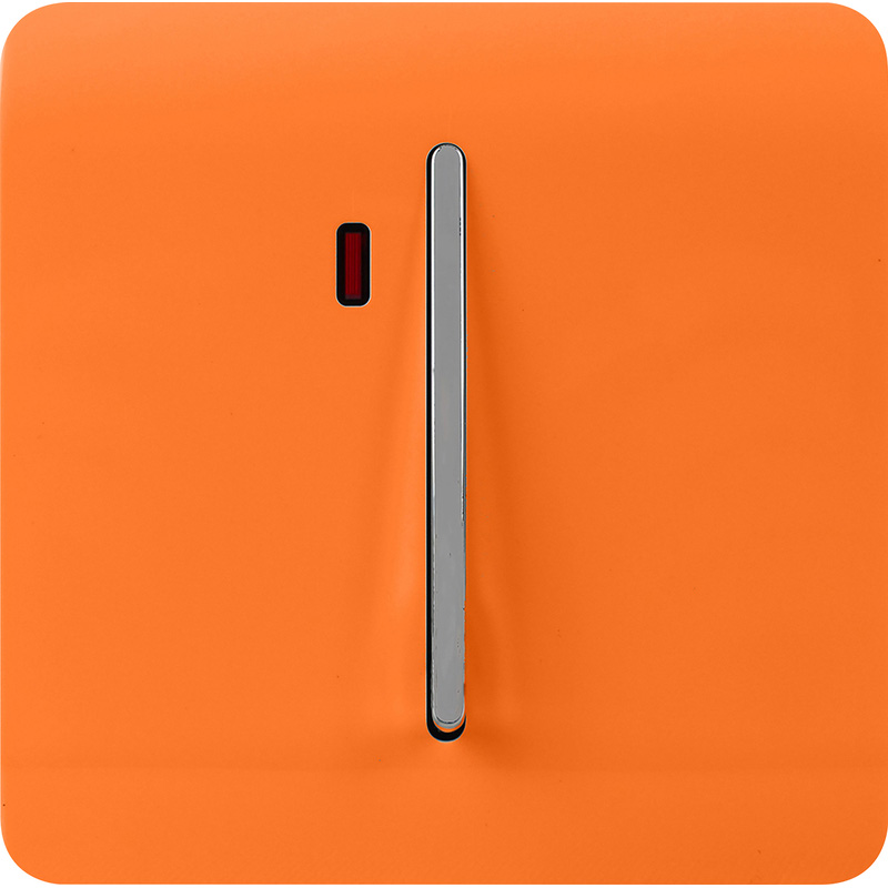 Trendiswitch Orange 20 Amp Switch with Neon 1 Gang