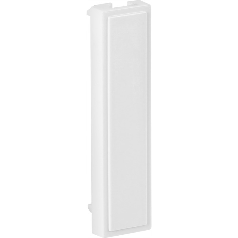 Euro Module Blank Quarter White 12.5mm x 50mm