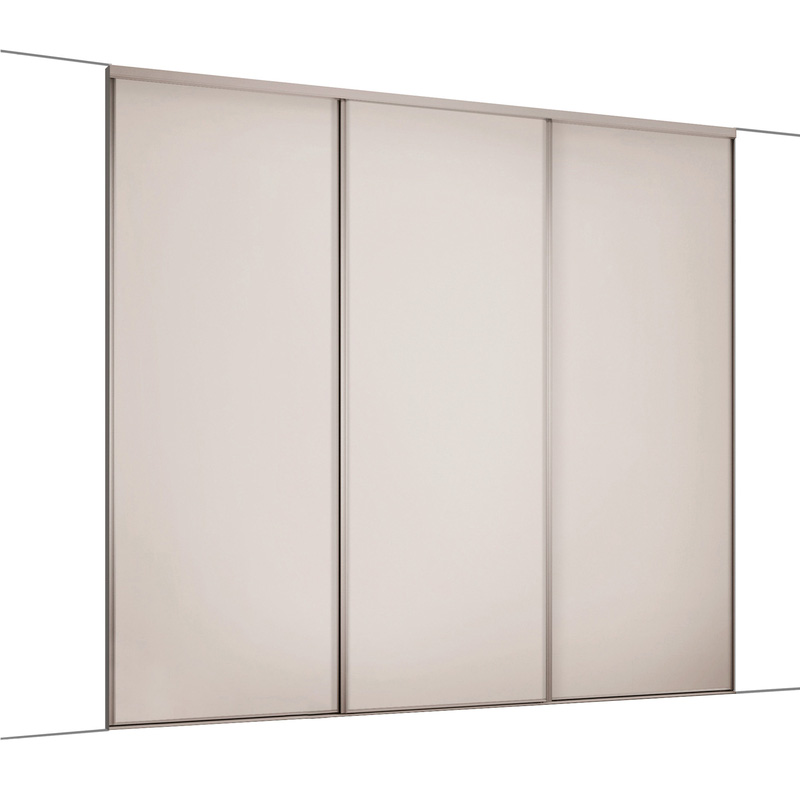 Spacepro Classic 3 Door Sliding Wardrobe Kit Cashmere 2216 x 2260mm