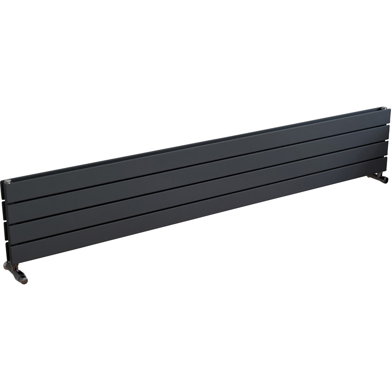 Ximax Oxford Duo Horizontal Designer Radiator 295 x 1800mm 3314Btu Anthracite