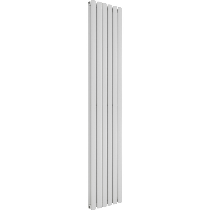 Azur Nero Duplex Designer Oval Tube Radiator 1800 x 360mm 3512Btu White