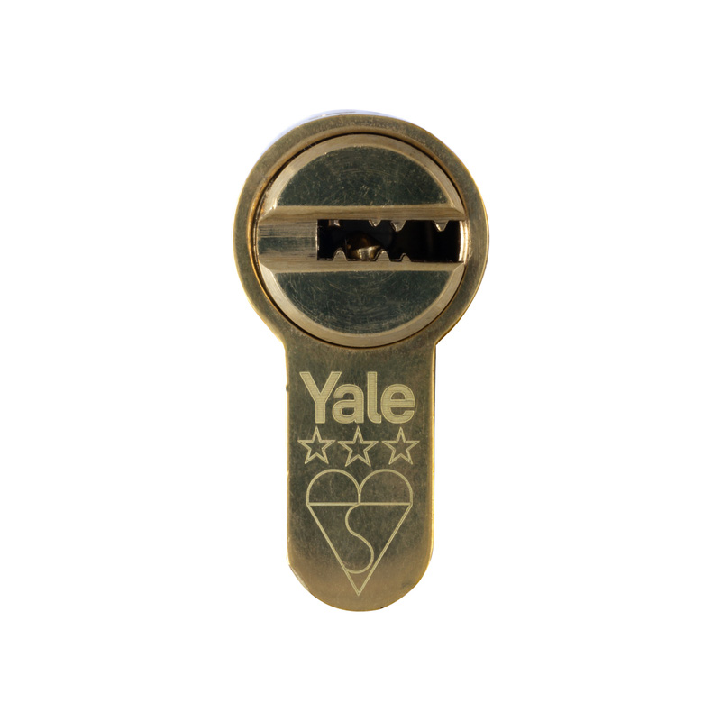 Yale Platinum 3 Star Euro Double Cylinder 40-40mm Brass