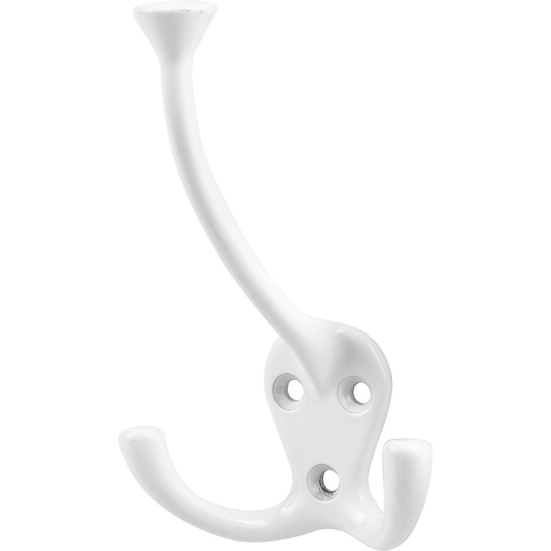 Triple Robe Hook White