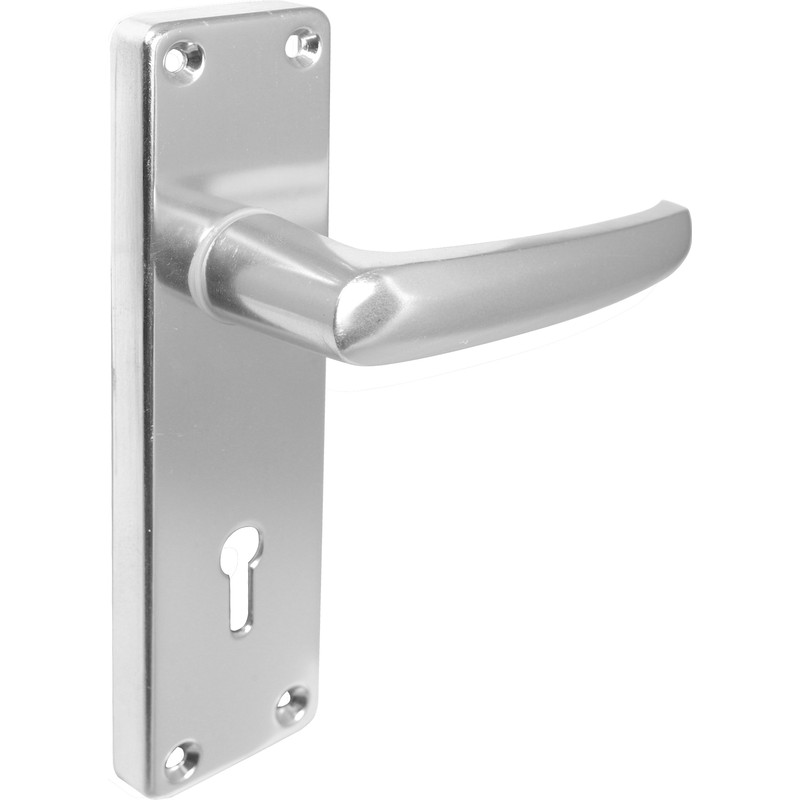 Contract Aluminium Door Handles Lock Polished