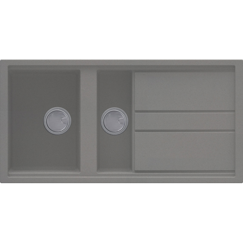 Reginox Best Reversible Composite Kitchen Sink & Drainer 1.5 Bowl Titanium