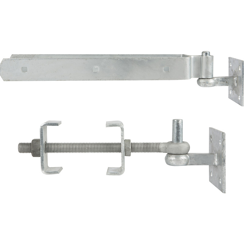 GateMate Field Gate Adjustable Hinge Set 450mm Galvanised