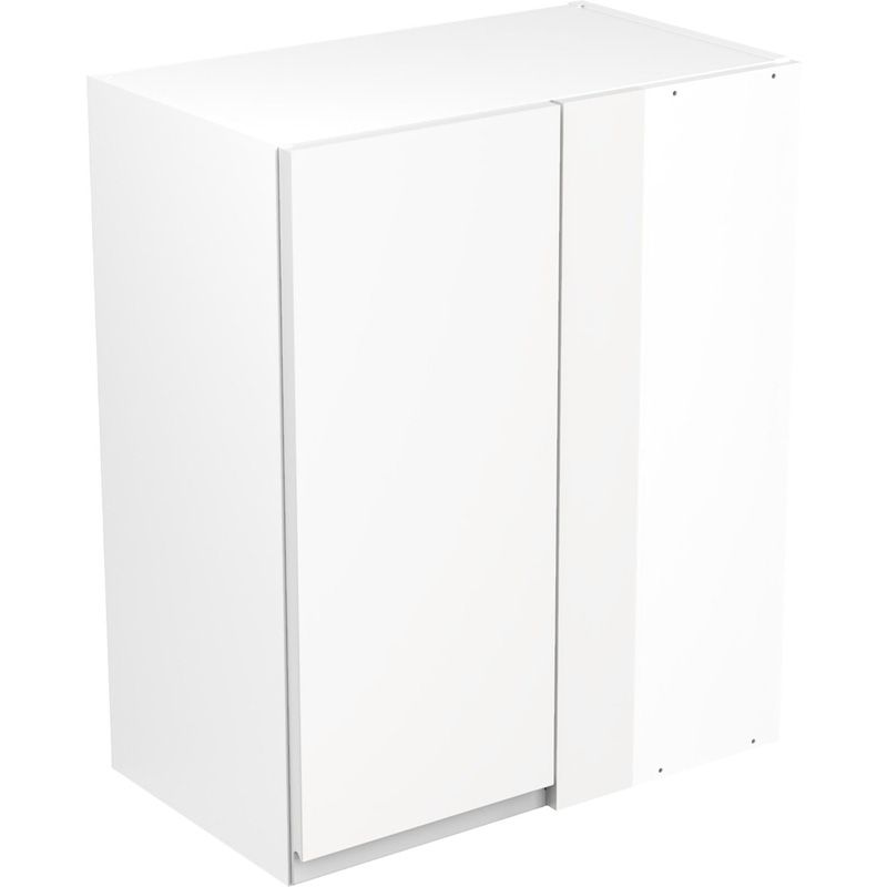 Kitchen Kit Ready Made J-Pull Kitchen Cabinet Wall Blind Corner Unit Ultra Matt White 600mm