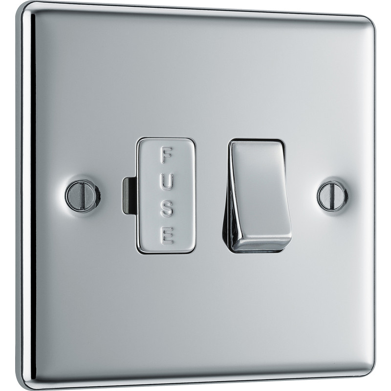 BG Polished Chrome Switched Spur 13A