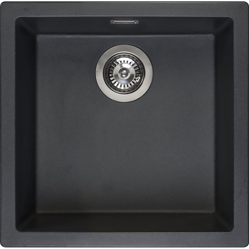 Reginox Amsterdam Composite Kitchen Sink Single Bowl Black