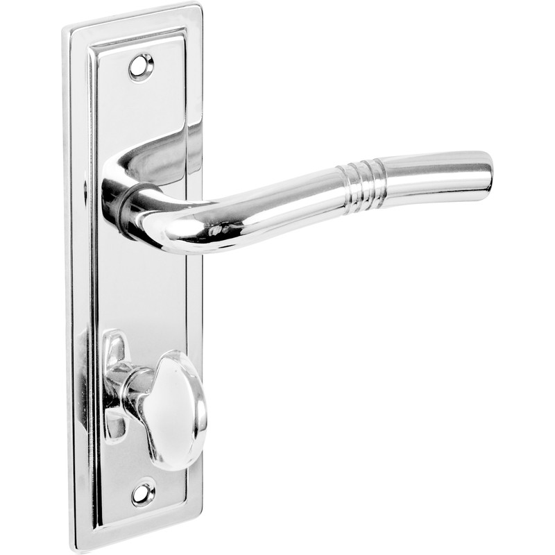 Nevada Door Handles Bathroom Polished