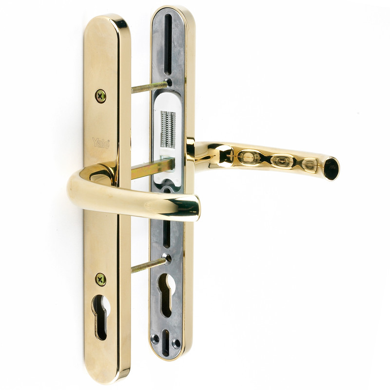 Yale PVCu Universal Replacement Door Handle Gold Finish