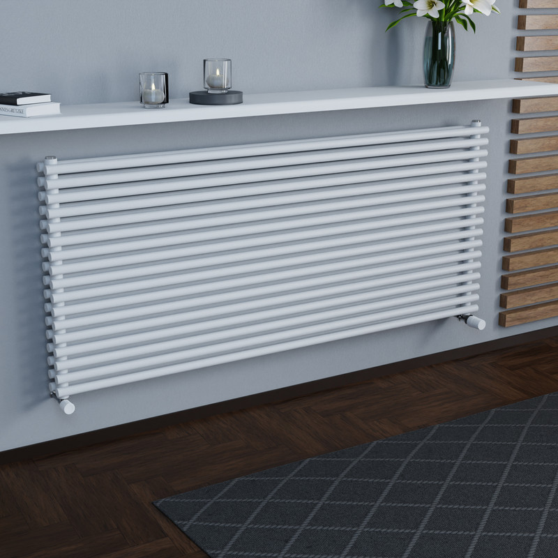 Ximax Kingston Duo Horizontal Designer Radiator 610 x 1400mm 5135Btu White