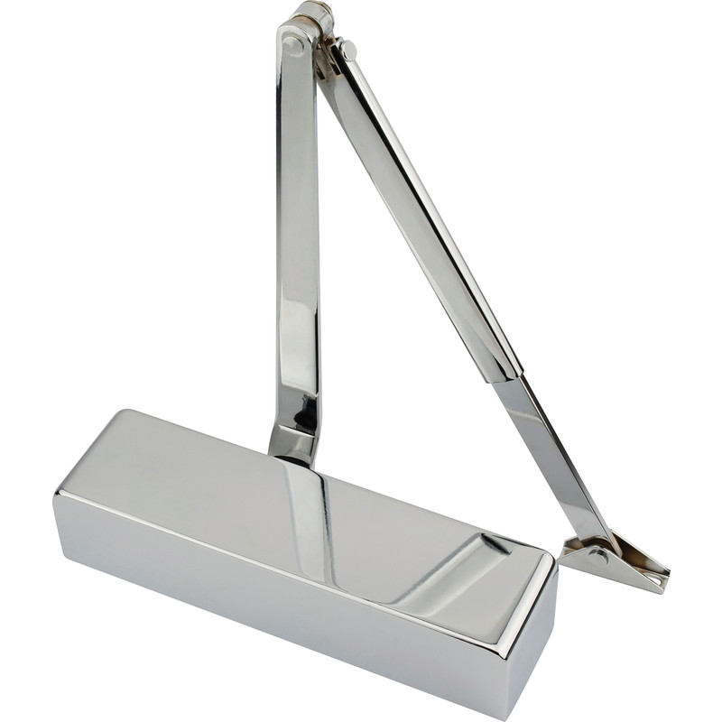 Eclipse Power Adjustable Overhead Door Closer Size 2-4 Chrome