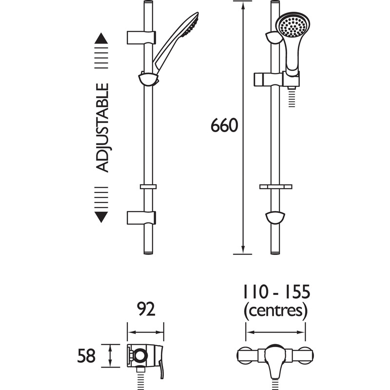 Bristan Capri Sequential Mixer Shower Valve & Kit