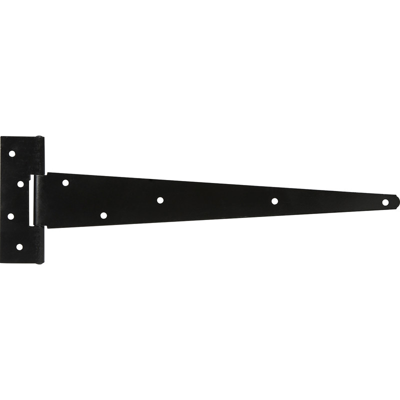 GateMate Premium Black Strong Tee Hinge 450mm Black on Galvanised