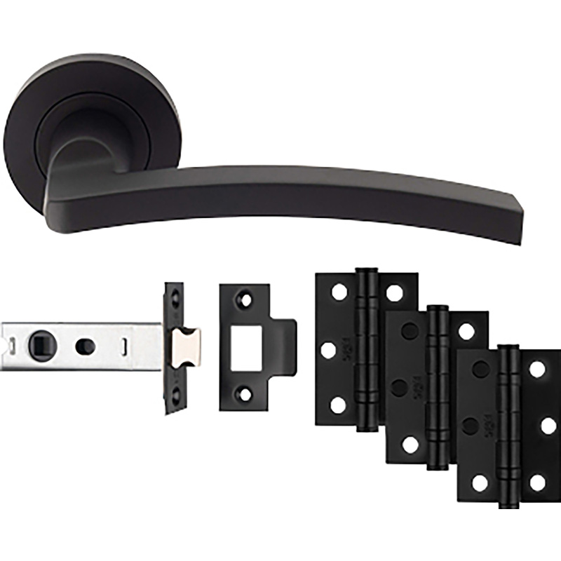 Carlisle Brass Tavira Door & Latch Pack Matt Black