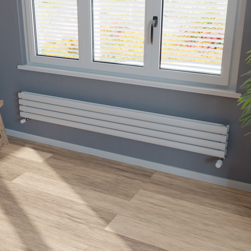 Ximax Bristol Double Horizontal Designer Radiator 236 x 1800mm 2758Btu White