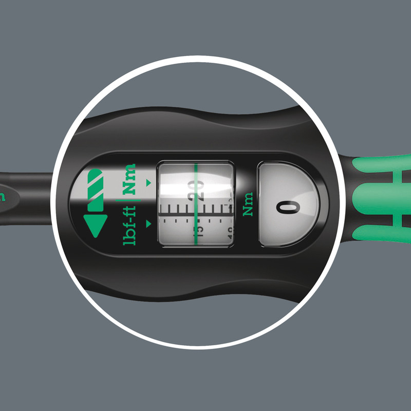 Wera Click Adjustable Torque Wrench 1/4" 2.5Nm - 25Nm