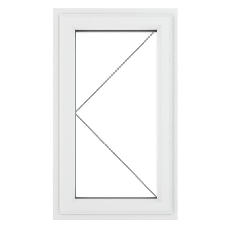Crystal Casement uPVC Window Left Hand Opening 610mm x 1040mm Clear Triple Glazed White