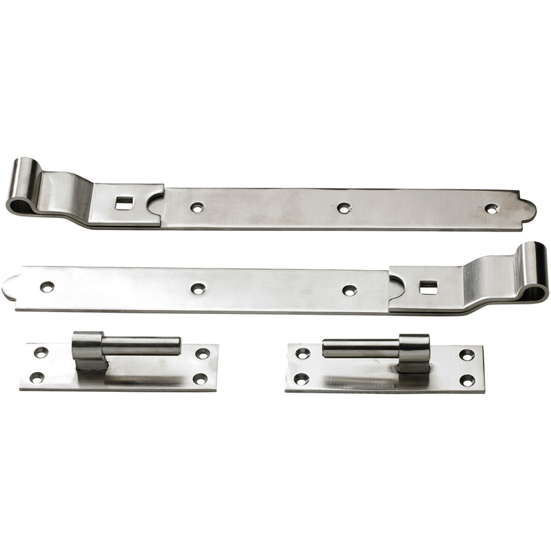 Stainless Steel Cranked Hook & Band 450mm