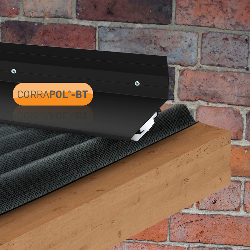 Corrapol-BT Wall Top Flashing 6m Black