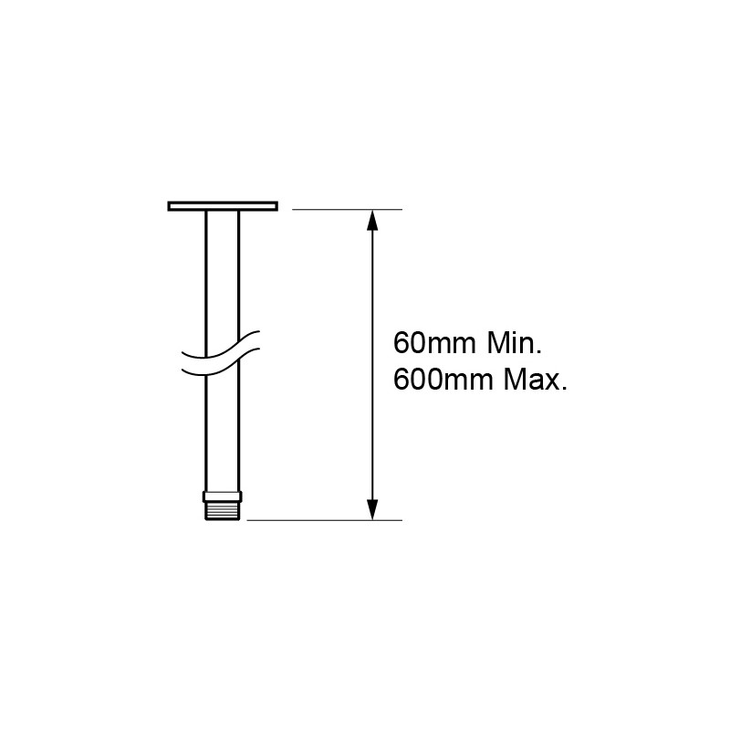 Mira Ceiling Fed Shower Arm