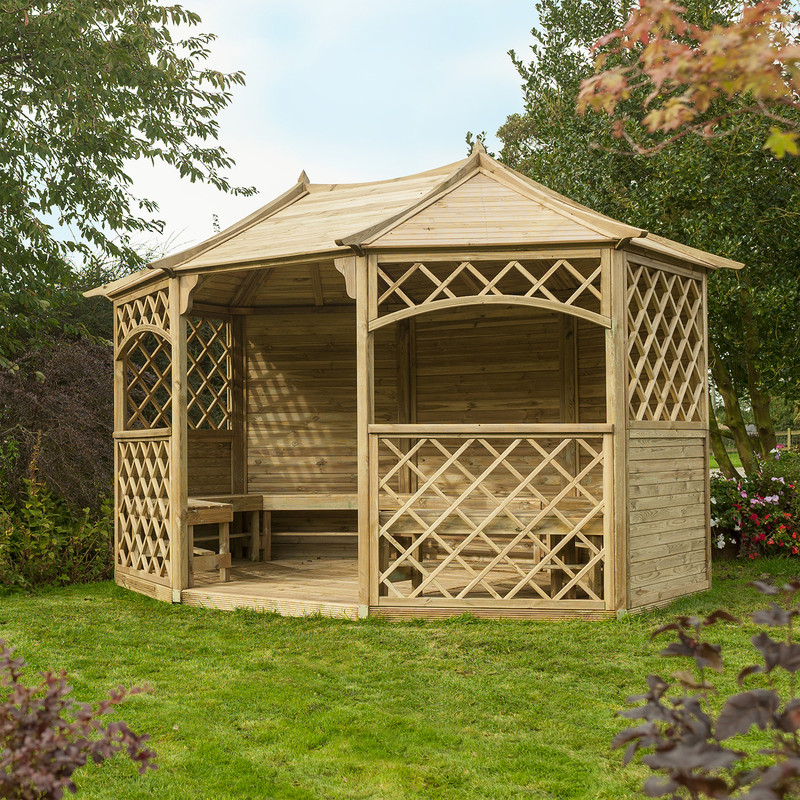 Rowlinson Sandringham Gazebo 270cm (h) x 394cm (w) x 300cm (d)