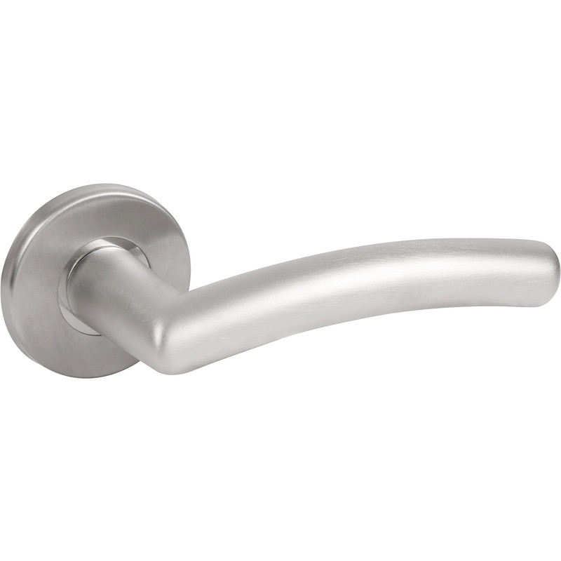 Perpignan Lever On Rose Door Handles Satin