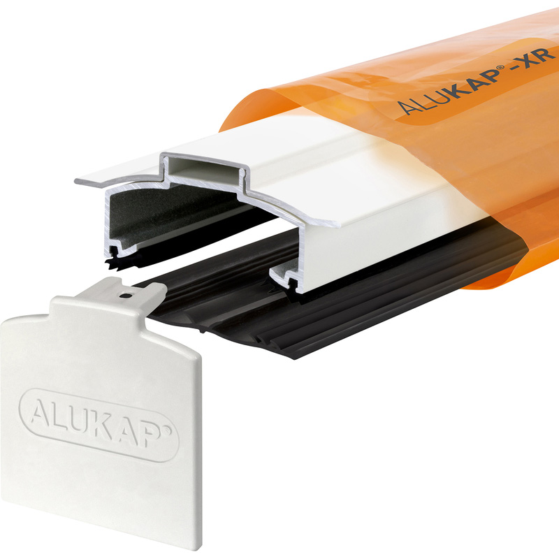 Alukap-XR Concealed Fix Hip Bar with Gasket White 3000mm