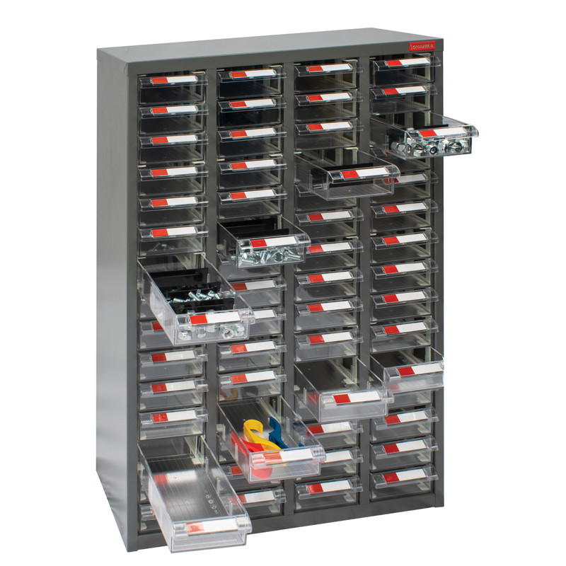 Small Parts Steel Cabinet without Doors 60 Drawers - 937 x 586 x 222mm