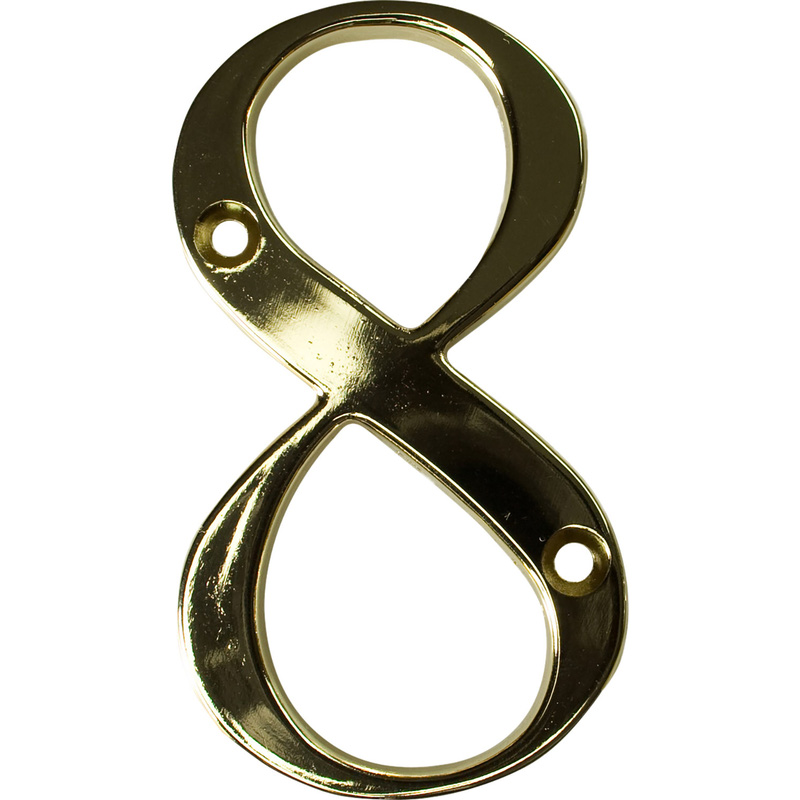 Fab & Fix Hardex Door Numeral Gold 8