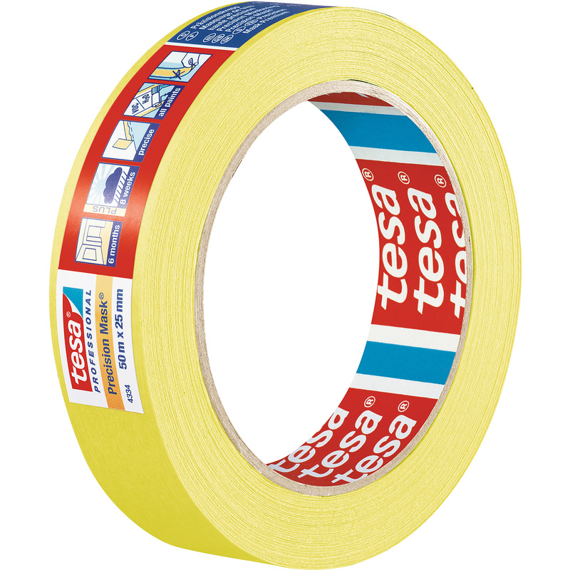 Tesa 4334 Precision Masking Tape 25mm x 50m