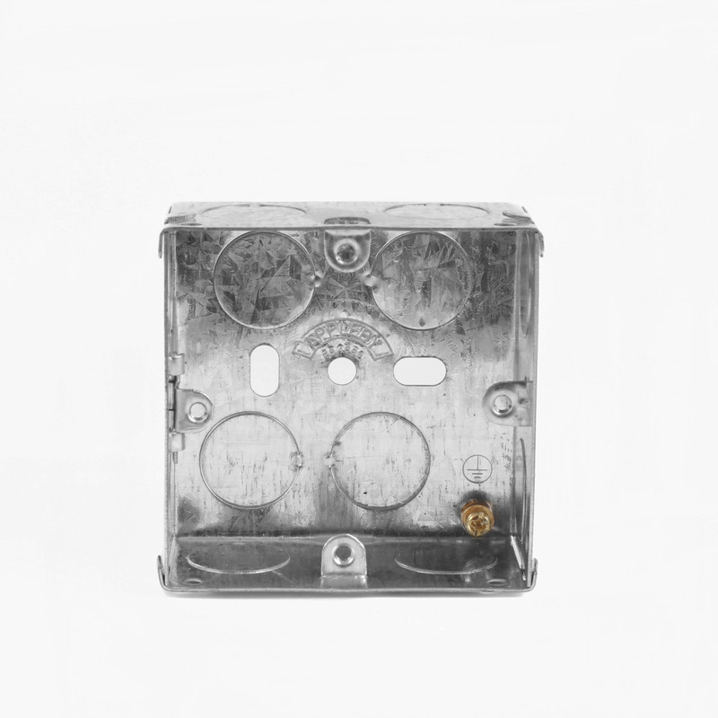 Metal Back Box 1 Gang 35mm