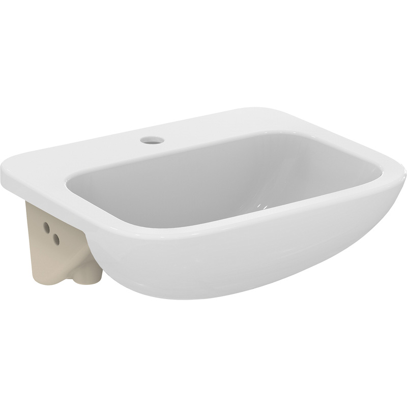 Armitage Shanks Profile 21 Semi-Recessed Basin 50cm 1 Tap Hole