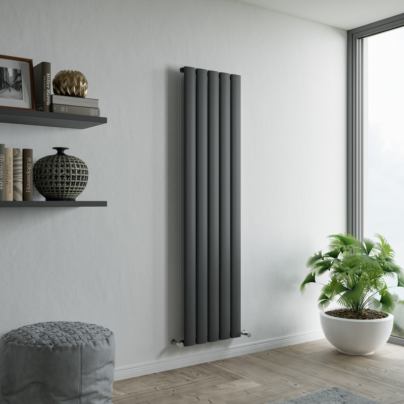 Ximax Bolton Aluminium Designer Radiator 1800 x 470mm 3526Btu Anthracite