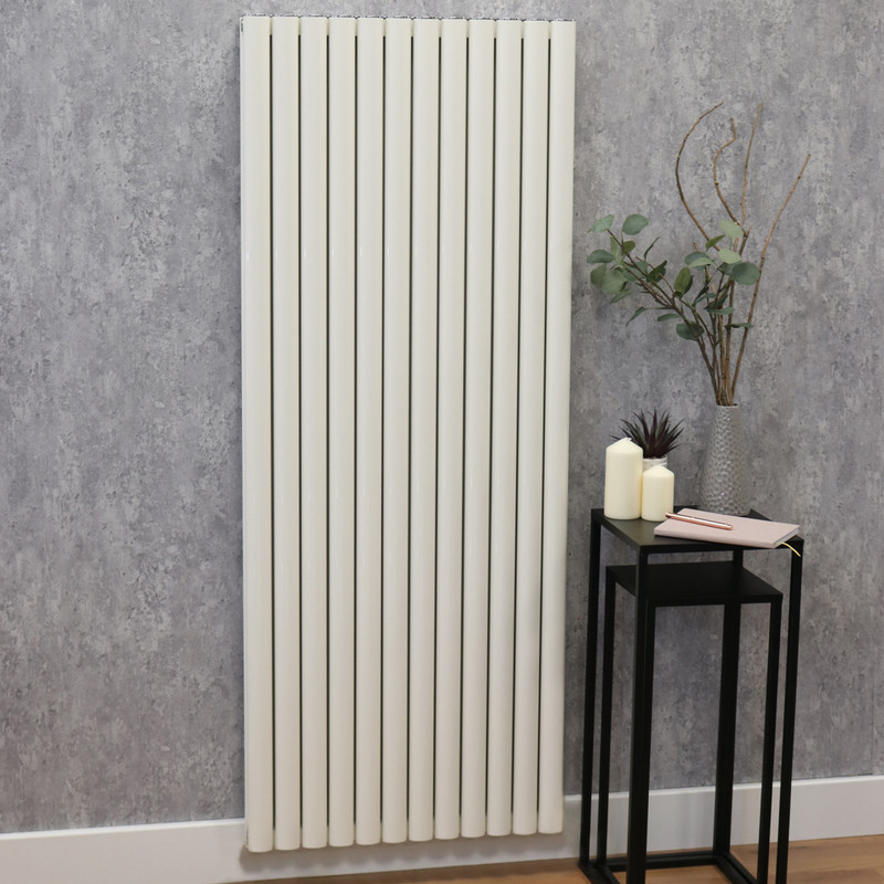 Ultraheat Visage Vertical Designer Radiator 1800 x 345mm Btu 4286 White Aluminium