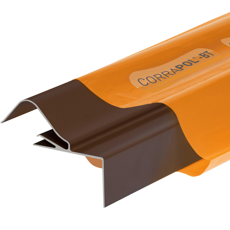Corrapol-BT Rigid Rock n Lock Side Flashing Brown 6m