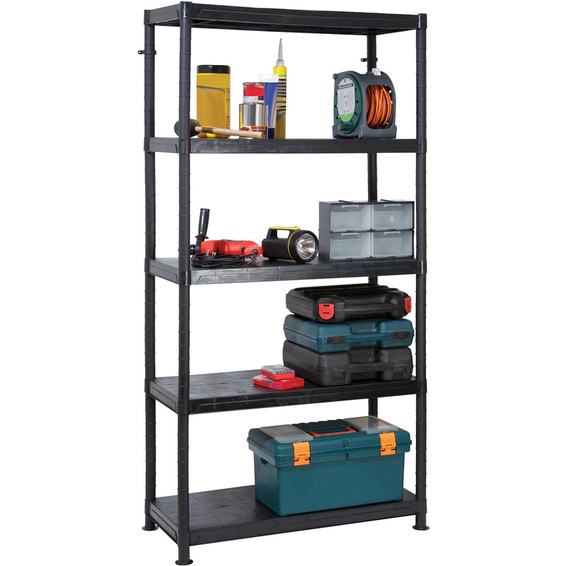 Plastic 5 Tier Shelving Unit 1840 x 900 x 400mm