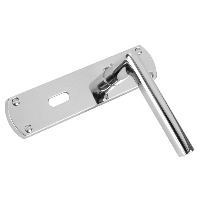 Serozzetta Uno Door Handles Lock Polished Chrome