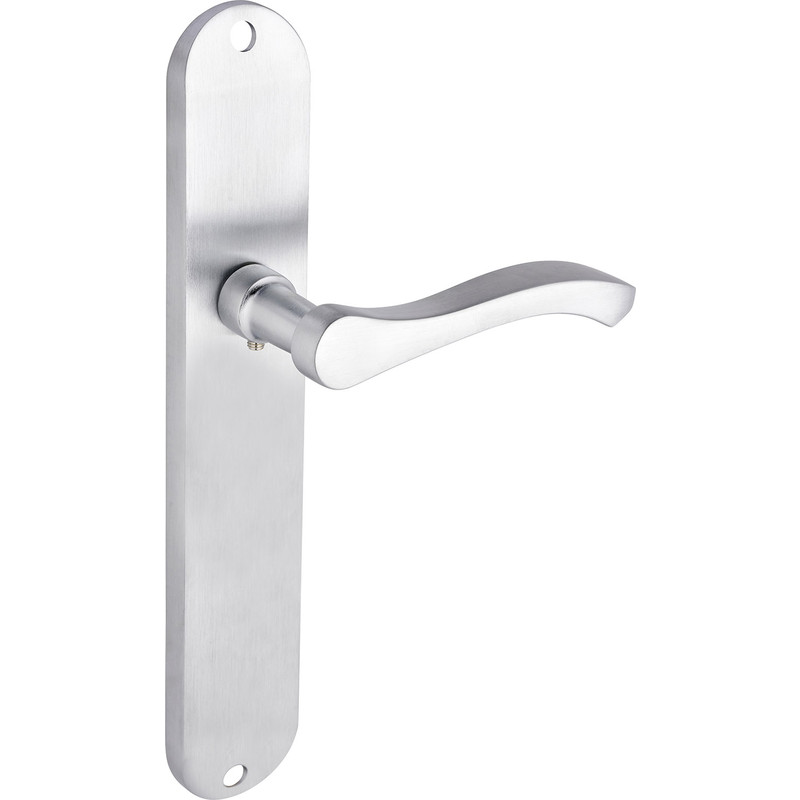 Capri Door Handles Long Latch Brushed Nickel