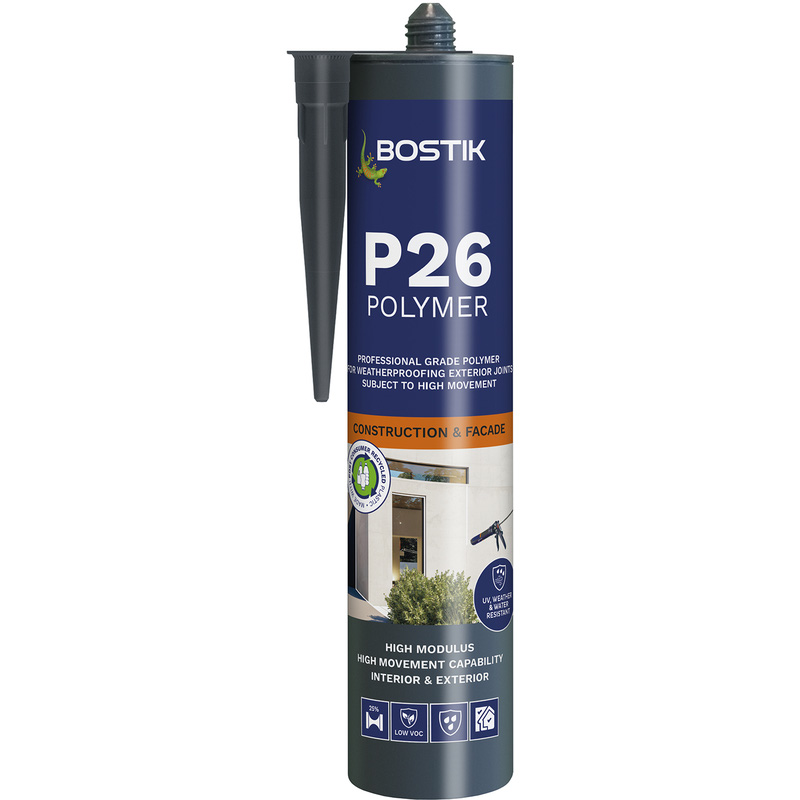 Bostik Pro P26 Construction Polymer Sealant 290ml Black